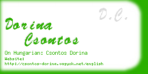 dorina csontos business card